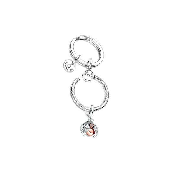 Pandora ALE S925 Club 2022 Ladybird  &  Heart Dangle Charm - Picture 1 of 5